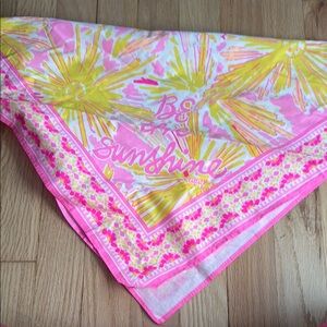 Pink and Yellow Sunshine Scarf